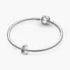 Tropischer Seestern & Muschel-Clip Charm aus Sterlingsilber