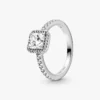 True Elegance Square Halo Ring-Set, 2er-Set True Elegance Square Halo Ring-Set, 2er-Set