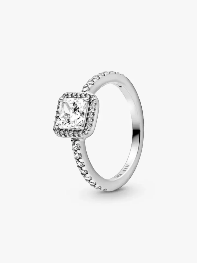 True Elegance Square Halo Ring-Set, 2er-Set True Elegance Square Halo Ring-Set, 2er-Set
