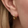 Twisted Huggie-Ohrringe, 14-karätig vergoldet Twisted Huggie-Ohrringe, 14-karätig vergoldet