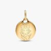 Tyla Signature Tyger Round Tag Dangle Charm – 14-karätige Vergoldung