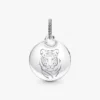 Tyla Signature Tyger Round Tag Dangle Charm – Sterlingsilber