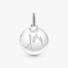 Tyla Signature Tyger Round Tag Dangle Charm – Sterlingsilber