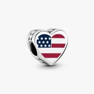 USA-Herz-Charm USA-Herz-Charm