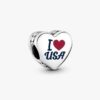 USA-Herz-Charm