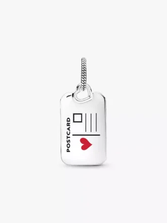 USA-Postkarten-Dangle Charm aus Sterlingsilber USA-Postkarten-Dangle Charm aus Sterlingsilber