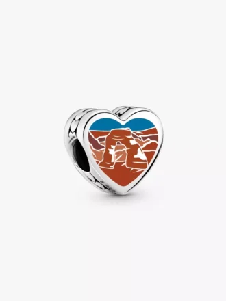 Utah-Herz-Charm aus Sterlingsilber Utah-Herz-Charm aus Sterlingsilber