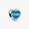 Utah-Herz-Charm aus Sterlingsilber