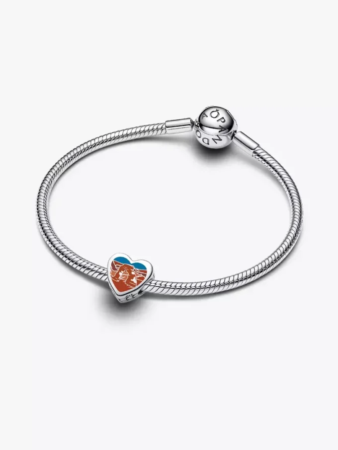 Utah-Herz-Charm aus Sterlingsilber
