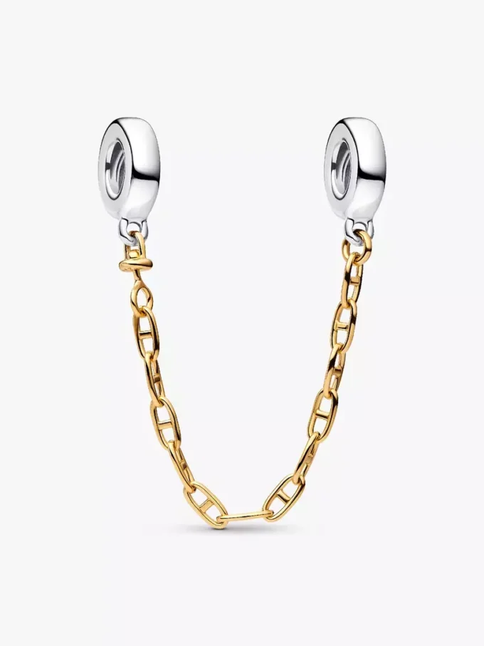 Verlängerte Safety Chain aus Sterlingsilber, 14-karätig vergoldet Verlängerte Safety Chain aus Sterlingsilber, 14-karätig vergoldet