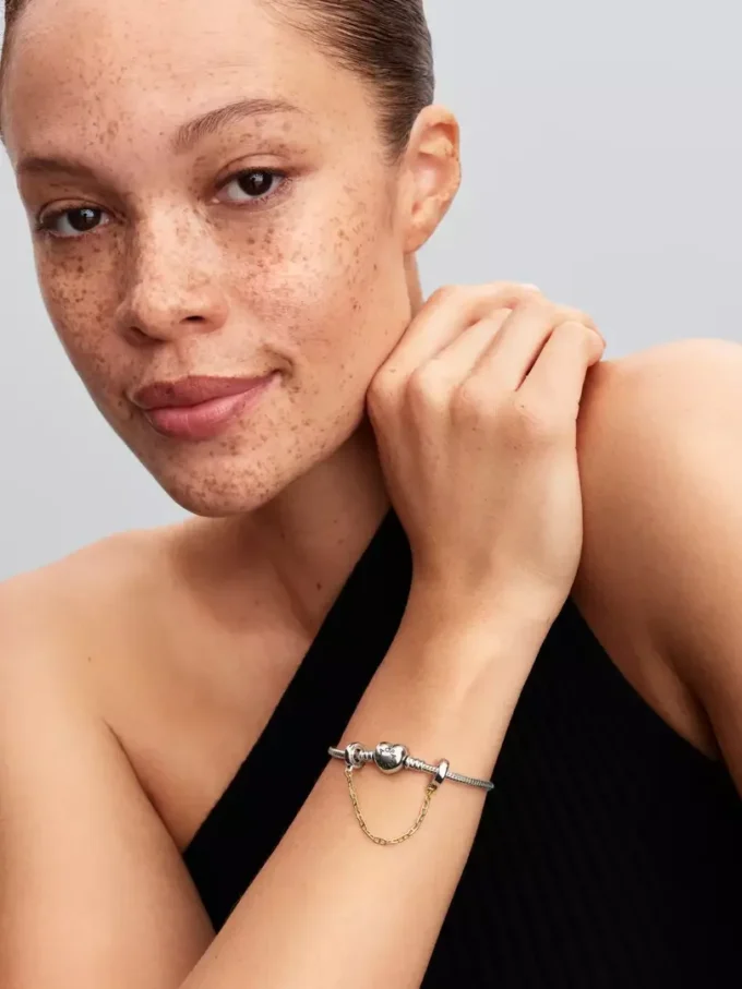 Verlängerte Safety Chain aus Sterlingsilber, 14-karätig vergoldet Verlängerte Safety Chain aus Sterlingsilber, 14-karätig vergoldet