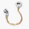 Verlängerte Safety Chain aus Sterlingsilber, 14-karätig vergoldet Verlängerte Safety Chain aus Sterlingsilber, 14-karätig vergoldet