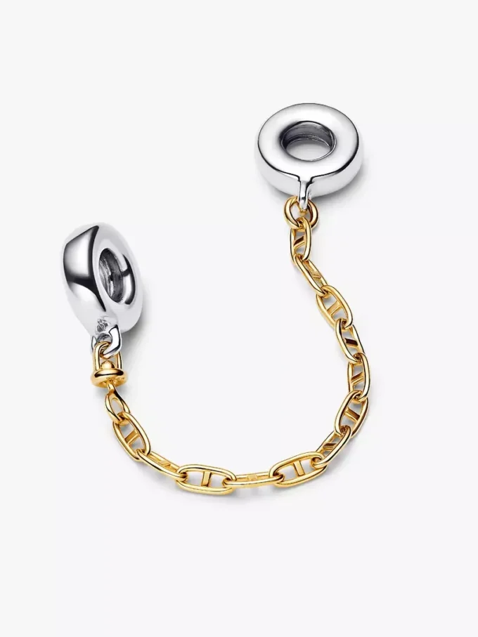 Verlängerte Safety Chain aus Sterlingsilber, 14-karätig vergoldet Verlängerte Safety Chain aus Sterlingsilber, 14-karätig vergoldet