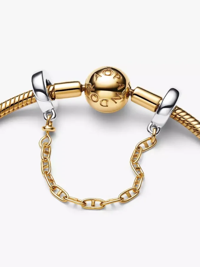 Verlängerte Safety Chain aus Sterlingsilber, 14-karätig vergoldet Verlängerte Safety Chain aus Sterlingsilber, 14-karätig vergoldet