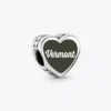 Vermont-Herz-Charm aus Sterlingsilber Vermont-Herz-Charm aus Sterlingsilber