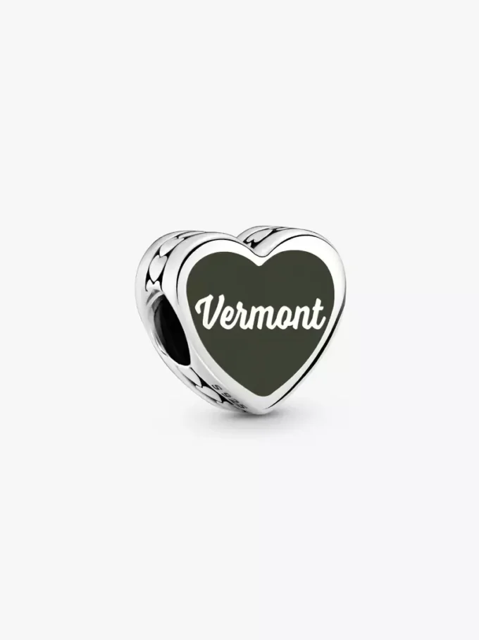 Vermont-Herz-Charm aus Sterlingsilber Vermont-Herz-Charm aus Sterlingsilber