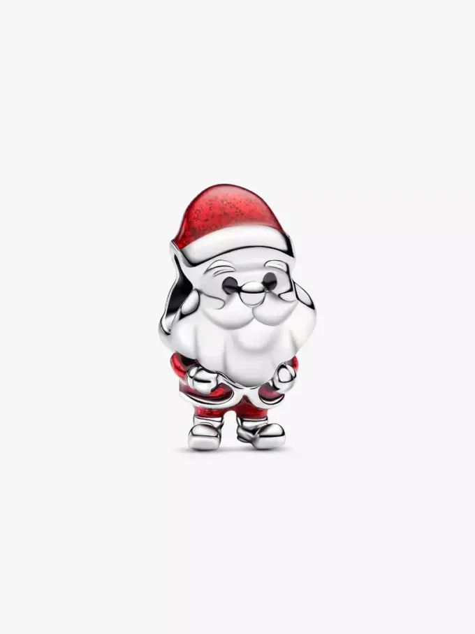 Verspielter Weihnachtsmann-Charm aus Sterlingsilber Verspielter Weihnachtsmann-Charm aus Sterlingsilber