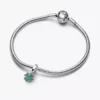 Vierblättriges Kleeblatt-Dangle Charm aus Sterlingsilber
