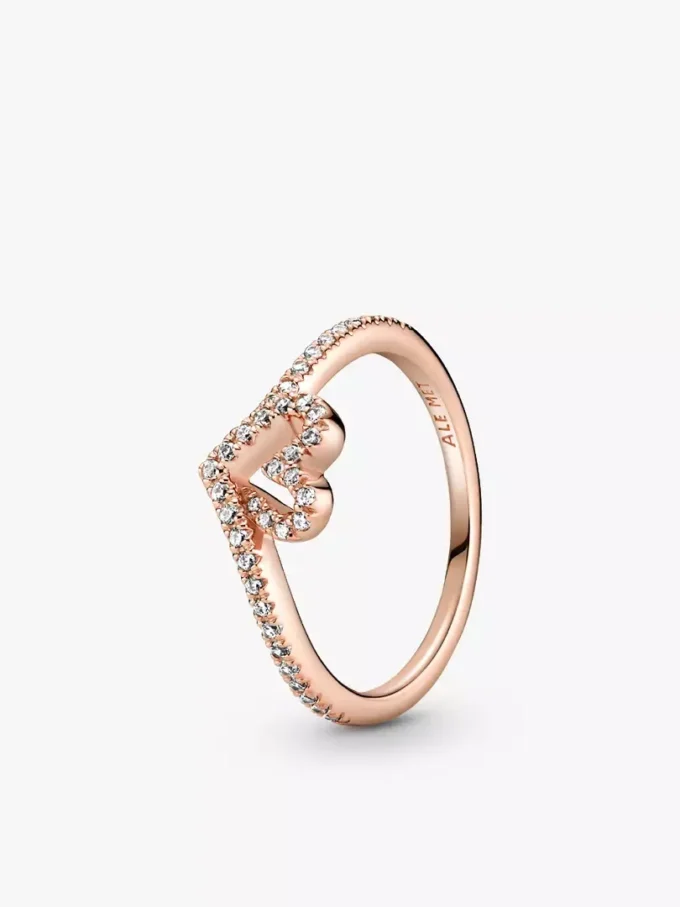 Voller Liebe und Glanz: Wishbone Ring-Sets, 2er-Set Voller Liebe und Glanz: Wishbone Ring-Sets, 2er-Set