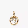 Waage-Sternzeichen-Dangle Charm, 14-karätig vergoldet Waage-Sternzeichen-Dangle Charm, 14-karätig vergoldet
