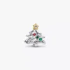 Weihnachtsbaum-Charm aus Sterlingsilber, 14-karätig vergoldet