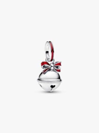 Weihnachtsglocken-Dangle Charm – Sterlingsilber