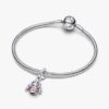 Weihnachtspullover-Dangle Charm – Sterlingsilber