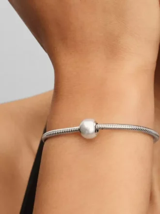 Weißer Charm aus Sterlingsilber