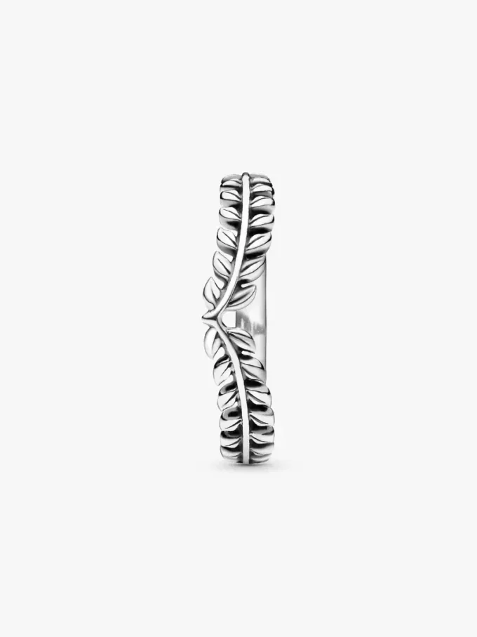 Weizenkorn-Wishbone Ring aus Sterlingsilber Weizenkorn-Wishbone Ring aus Sterlingsilber