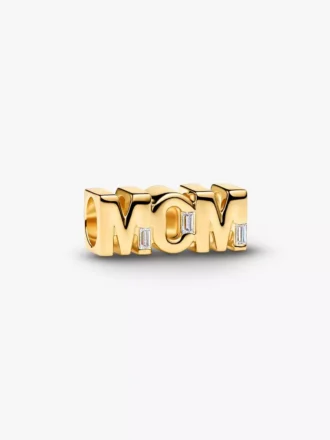 Wendbarer Mom-Charm, 14-karätig vergoldet