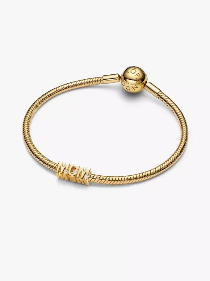 Wendbarer Mom-Charm, 14-karätig vergoldet Wendbarer Mom-Charm, 14-karätig vergoldet