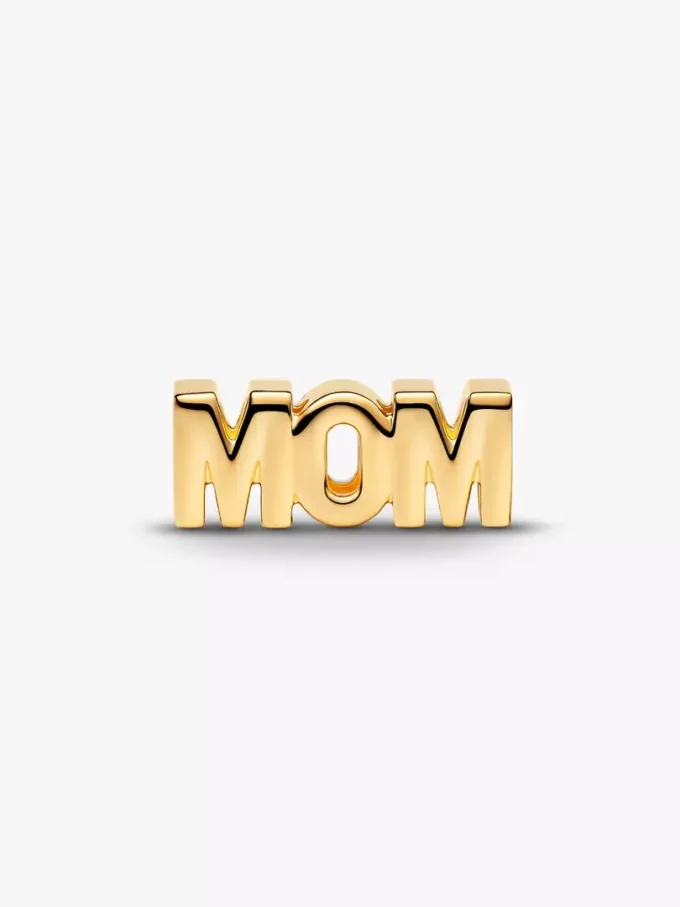Wendbarer Mom-Charm, 14-karätig vergoldet Wendbarer Mom-Charm, 14-karätig vergoldet