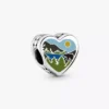 West Virginia Herz-Charm aus Sterlingsilber West Virginia Herz-Charm aus Sterlingsilber