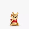 Winnie-the-Pooh-Armbänder-Set aus rotem und goldenem Leder, 2er-Set Winnie-the-Pooh-Armbänder-Set aus rotem und goldenem Leder, 2er-Set