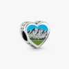 Wyoming-Herz-Charm aus Sterlingsilber Wyoming-Herz-Charm aus Sterlingsilber