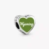 Wyoming-Herz-Charm aus Sterlingsilber Wyoming-Herz-Charm aus Sterlingsilber