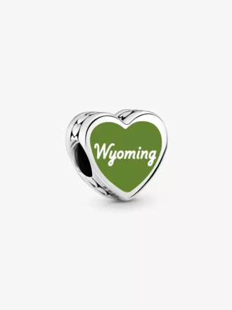 Wyoming-Herz-Charm aus Sterlingsilber