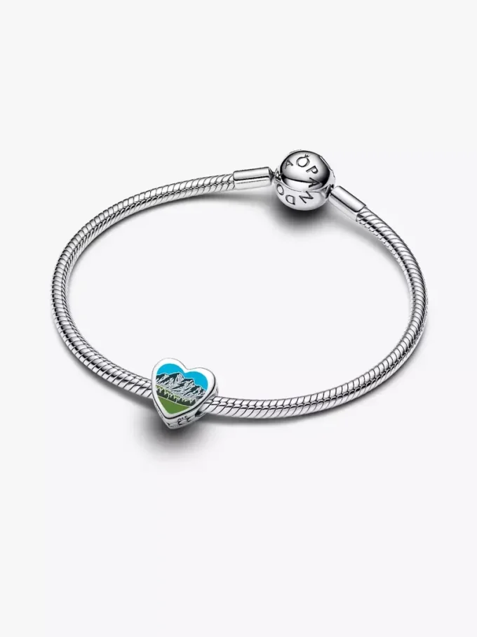 Wyoming-Herz-Charm aus Sterlingsilber Wyoming-Herz-Charm aus Sterlingsilber