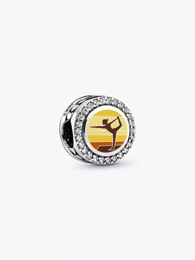Yoga-Charm aus Sterlingsilber Yoga-Charm aus Sterlingsilber