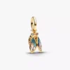 Zikaden-Dangle Charm, 14-karätig vergoldet Zikaden-Dangle Charm, 14-karätig vergoldet