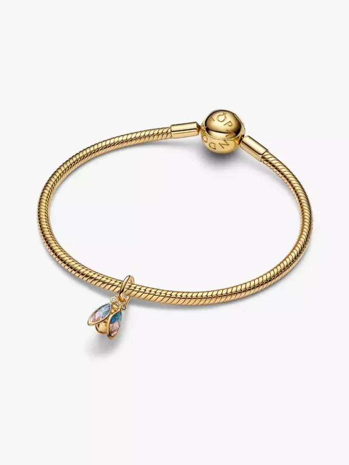Zikaden-Dangle Charm, 14-karätig vergoldet Zikaden-Dangle Charm, 14-karätig vergoldet