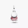 Zweifarbiger „Blooming Flower“-Dangle Charm aus Sterlingsilber Zweifarbiger „Blooming Flower“-Dangle Charm aus Sterlingsilber
