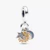 Zweifarbiger „Celestial Triple Dangle Charm“ aus Sterlingsilber, 14-karätig vergoldet Zweifarbiger „Celestial Triple Dangle Charm“ aus Sterlingsilber, 14-karätig vergoldet