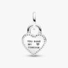 Zweifarbiger, drehbarer Herz-Dangle Charm – Sterlingsilber, 14 Karat Roségold-Beschichtung Zweifarbiger, drehbarer Herz-Dangle Charm – Sterlingsilber, 14 Karat Roségold-Beschichtung