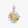 Zweifarbiger Fú-Dangle Charm – Sterlingsilber, 14-karätige Vergoldung Zweifarbiger Fú-Dangle Charm – Sterlingsilber, 14-karätige Vergoldung