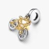 Zweifarbiger Spinning Wheels Bicycle Dangle Charm – Sterlingsilber, 14 Karat vergoldet Zweifarbiger Spinning Wheels Bicycle Dangle Charm – Sterlingsilber, 14 Karat vergoldet