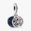 Zweifarbiger Sternschnuppen-Dangle Charm – Sterlingsilber, 14 Karat Roségold-Beschichtung Zweifarbiger Sternschnuppen-Dangle Charm – Sterlingsilber, 14 Karat Roségold-Beschichtung