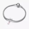 Zweifarbiger „Wrapped Heart“-Charm aus Sterlingsilber, 14-karätige Roségoldbeschichtung Zweifarbiger „Wrapped Heart“-Charm aus Sterlingsilber, 14-karätige Roségoldbeschichtung