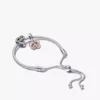 Zweifarbiges Armband-Set mit Unendlichkeitsherz- und Mama-Charms, 3er-Set Zweifarbiges Armband-Set mit Unendlichkeitsherz- und Mama-Charms, 3er-Set