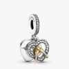 Zweifarbiges „Happy Anniversary“-Charm- und Armband-Set – 2er-Set Zweifarbiges „Happy Anniversary“-Charm- und Armband-Set – 2er-Set